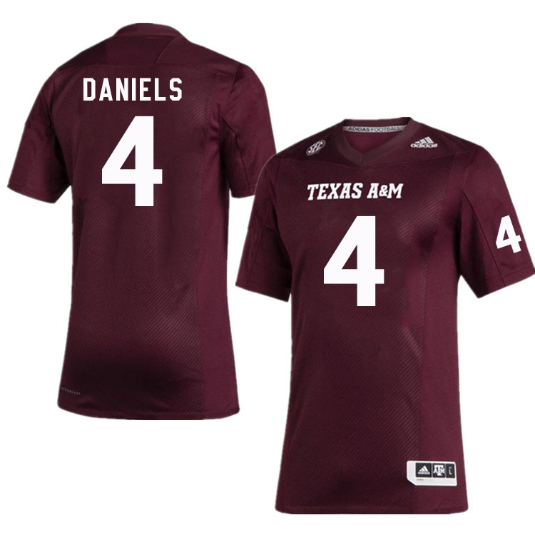 Men #4 Amari Daniels Texas A&M Aggies College Football Jerseys Stitched Sale-Maroon